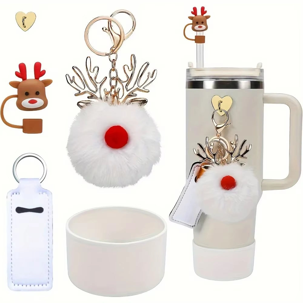 Christmas Tumbler Accessory Gift Set - 5 pcs