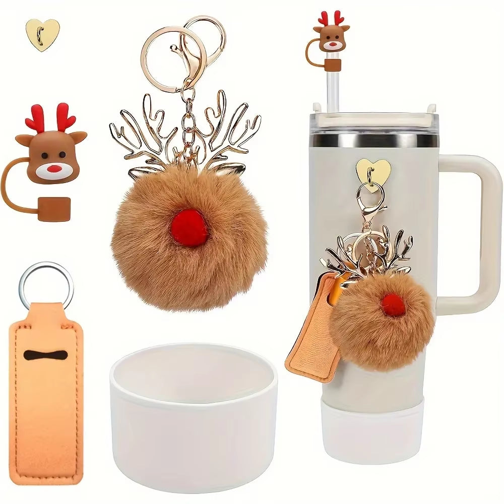Christmas Tumbler Accessory Gift Set - 5 pcs