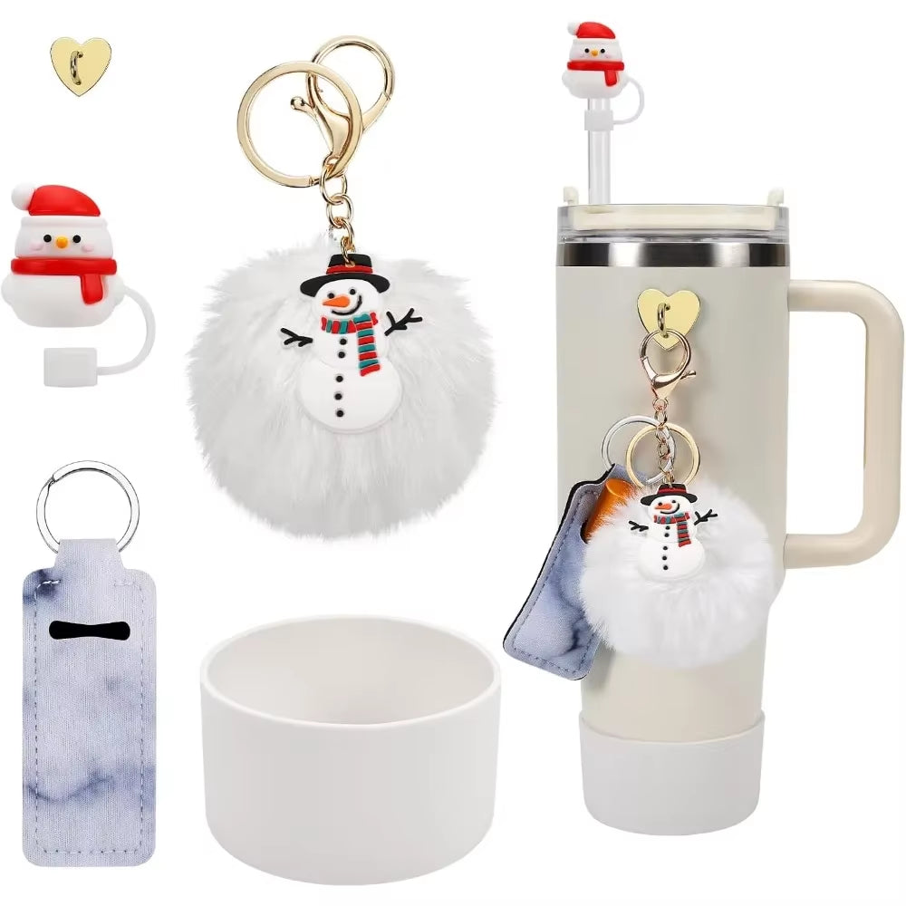 Christmas Tumbler Accessory Gift Set - 5 pcs